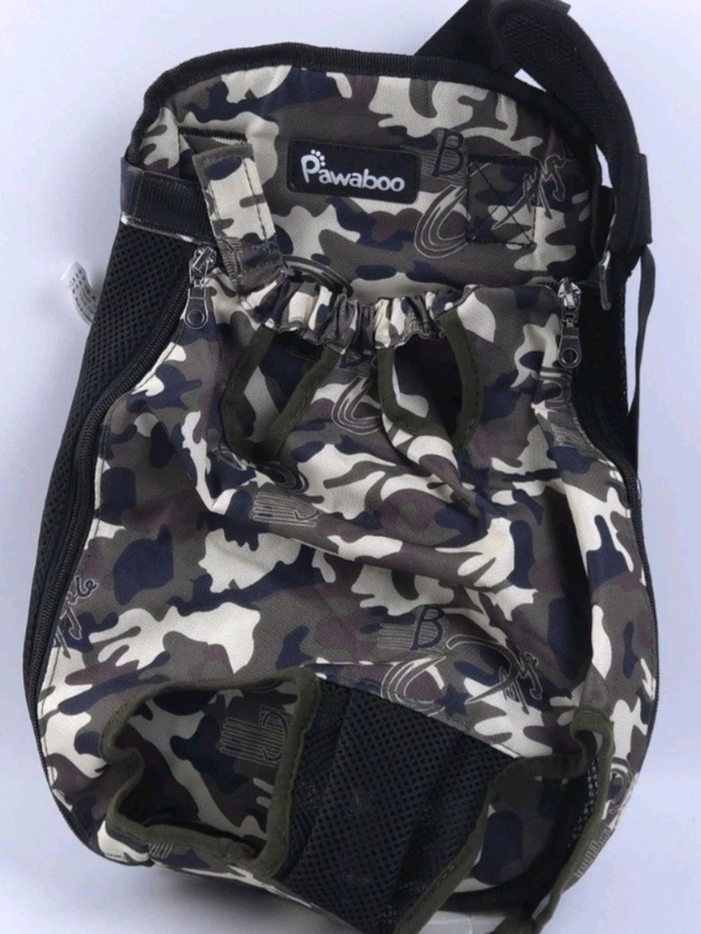 New Mediun DOG Camouflage Backpack/Frontpack - Green Camo